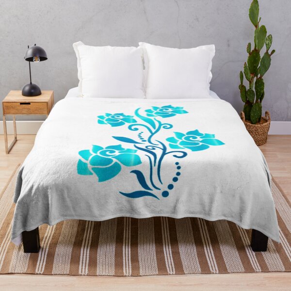 Item preview, Unusual Turquoise Flower designed and sold by Dven-Clothes.