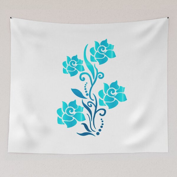 Item preview, Unusual Turquoise Flower designed and sold by Dven-Clothes.