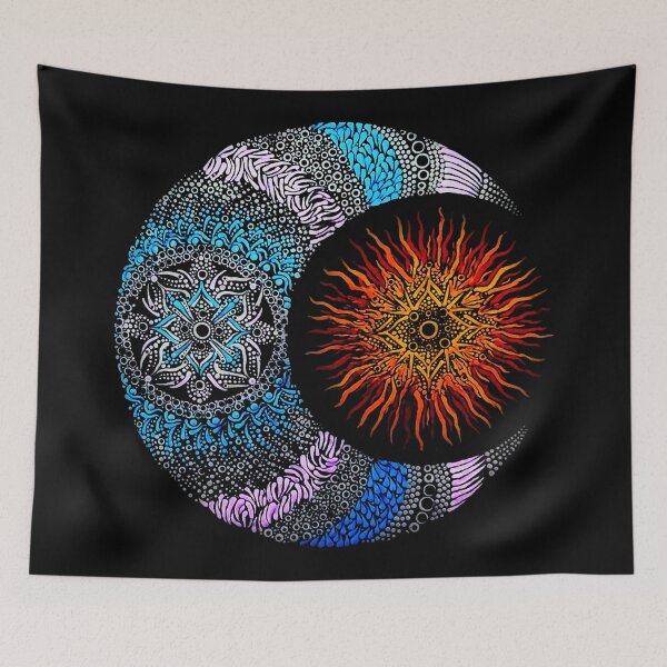 Item preview, Sun and Moon designed and sold by The Dotty Cottage Arts.
