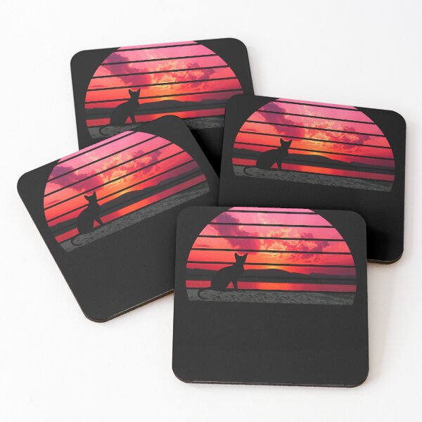 Item preview, cat watching sunset designed and sold by Batiz.