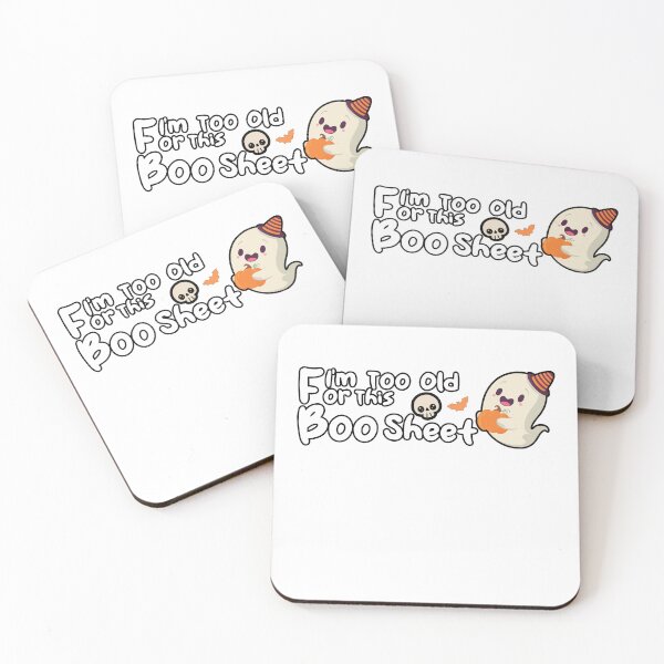 Item preview, Too Old For This Boo Sheet designed and sold by uwart.
