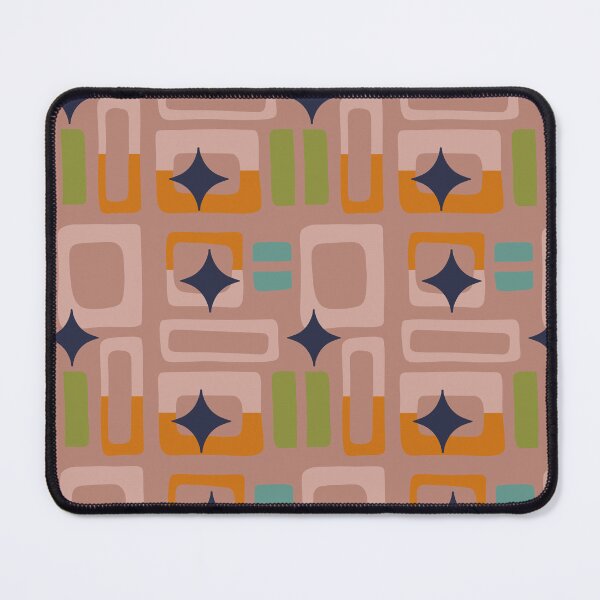 Item preview, Retro Core Aesthetic Geometric Rectangles And Cosmic Atomic Sparkle Stars Cantaloupe designed and sold by scorpiolane.