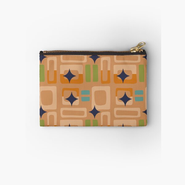 Item preview, Retro Core Aesthetic Geometric Rectangles And Cosmic Atomic Sparkle Stars Orange designed and sold by scorpiolane.