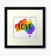 gay australia love Framed Print