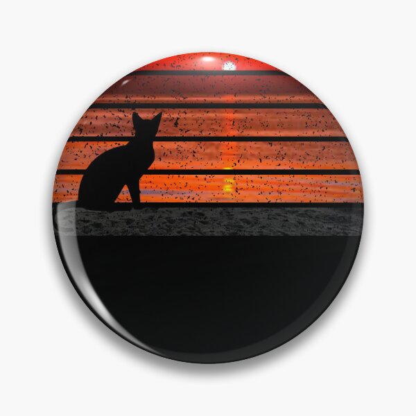 Item preview, cat watching sunset  designed and sold by Batiz.