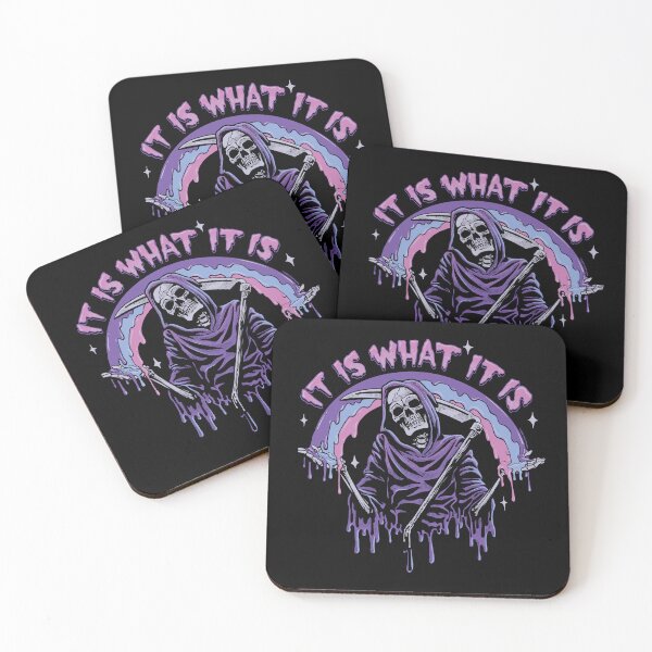 Item preview, Death ~ It Is What It Is ~ Pastel Goth Grim Reaper Drip designed and sold by ctkrstudio.