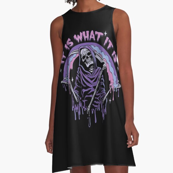 Item preview, Death ~ It Is What It Is ~ Pastel Goth Grim Reaper Drip designed and sold by ctkrstudio.
