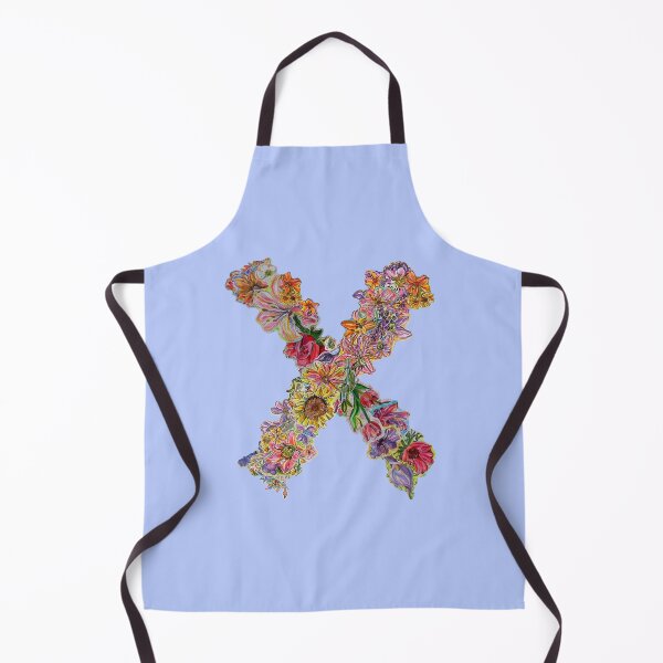 Item preview, X Letter Floral Initial designed and sold by Lenaartist.