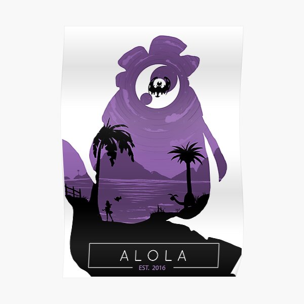 Alola Region- Moon Version. Poster