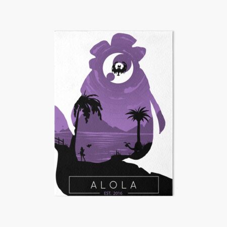 Alola Region- Moon Version. Art Board Print