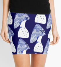 Mushroom Doodle Mini Skirt