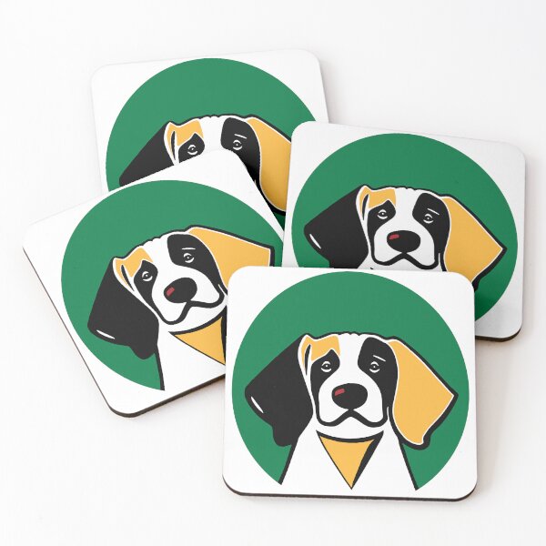 Item preview, Dog Portrait in Green Background. designed and sold by Belartee.