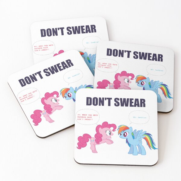 Item preview, Rainbow Dash! Don't swear! designed and sold by Dontwant2Wear.