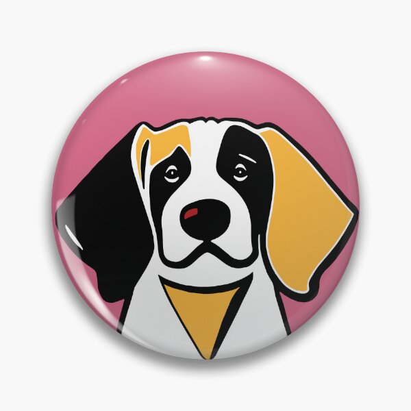 Item preview, Dog Portrait in Pink Background. designed and sold by Belartee.