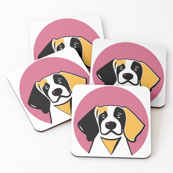Item preview, Dog Portrait in Pink Background. designed and sold by Belartee.