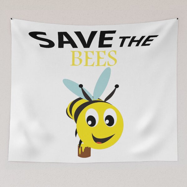 Item preview, Save the bees shits, save the bees phone cases, save the bees hats, save the bees shower curtain, save the bees backpack  designed and sold by Poussyarts.