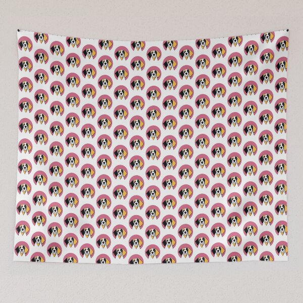Item preview, Dog Portrait in Pink Background. designed and sold by Belartee.