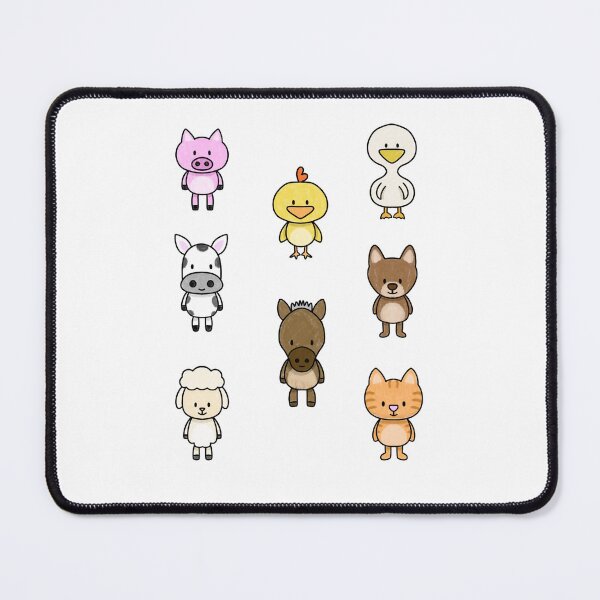 Aperçu de l'œuvre Animaux de la ferme créée et vendue par Adaptixstudio.
