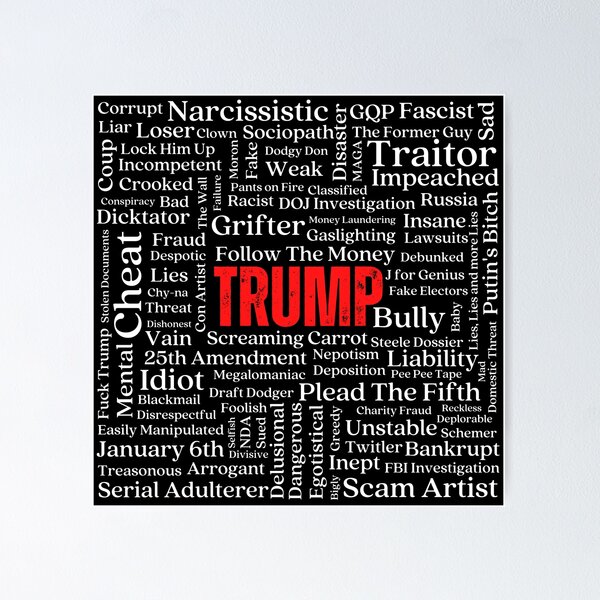 Item preview, Trump Wordcloud designed and sold by DazArtDesigns.