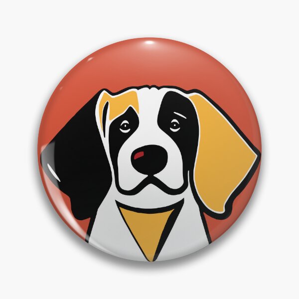 Item preview, Dog Portrait in Orange Background. designed and sold by Belartee.