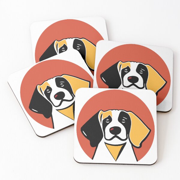 Item preview, Dog Portrait in Orange Background. designed and sold by Belartee.