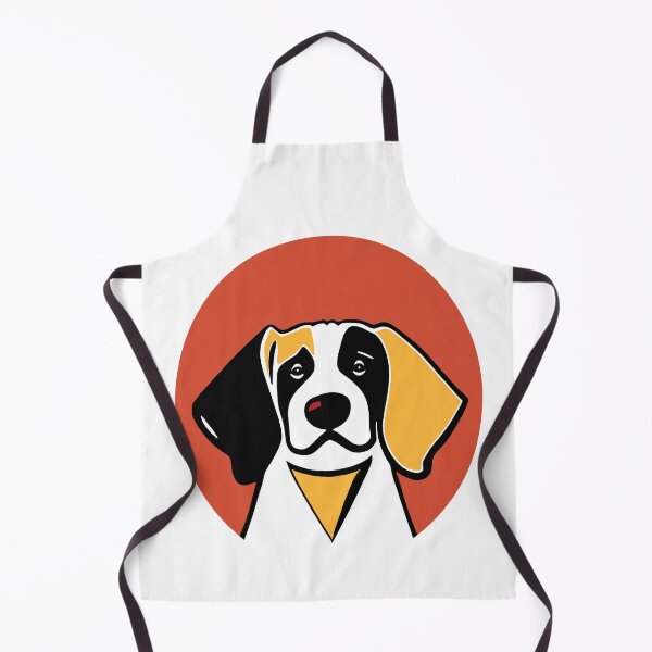 Item preview, Dog Portrait in Orange Background. designed and sold by Belartee.