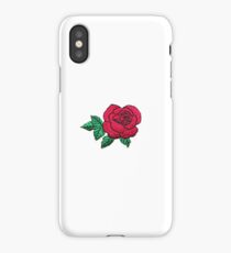 Embroidered Rose iPhone Case/Skin