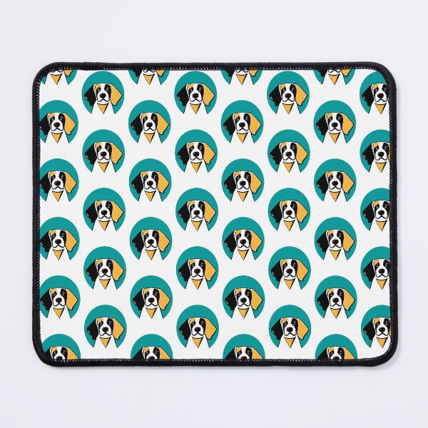 Item preview, Dog Portrait in Turquoise Background. designed and sold by Belartee.