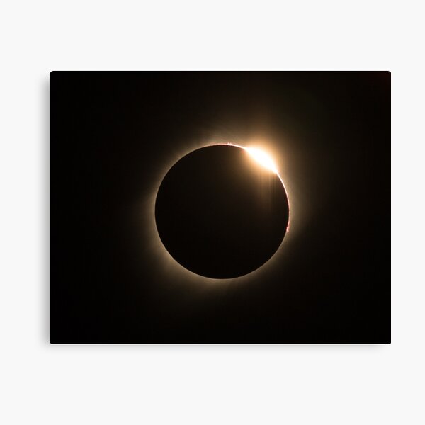 2017 Solar Eclipse - Diamond Ring Canvas Print