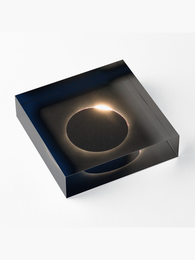 Alternate view of 2017 Solar Eclipse - Diamond Ring Acrylic Block