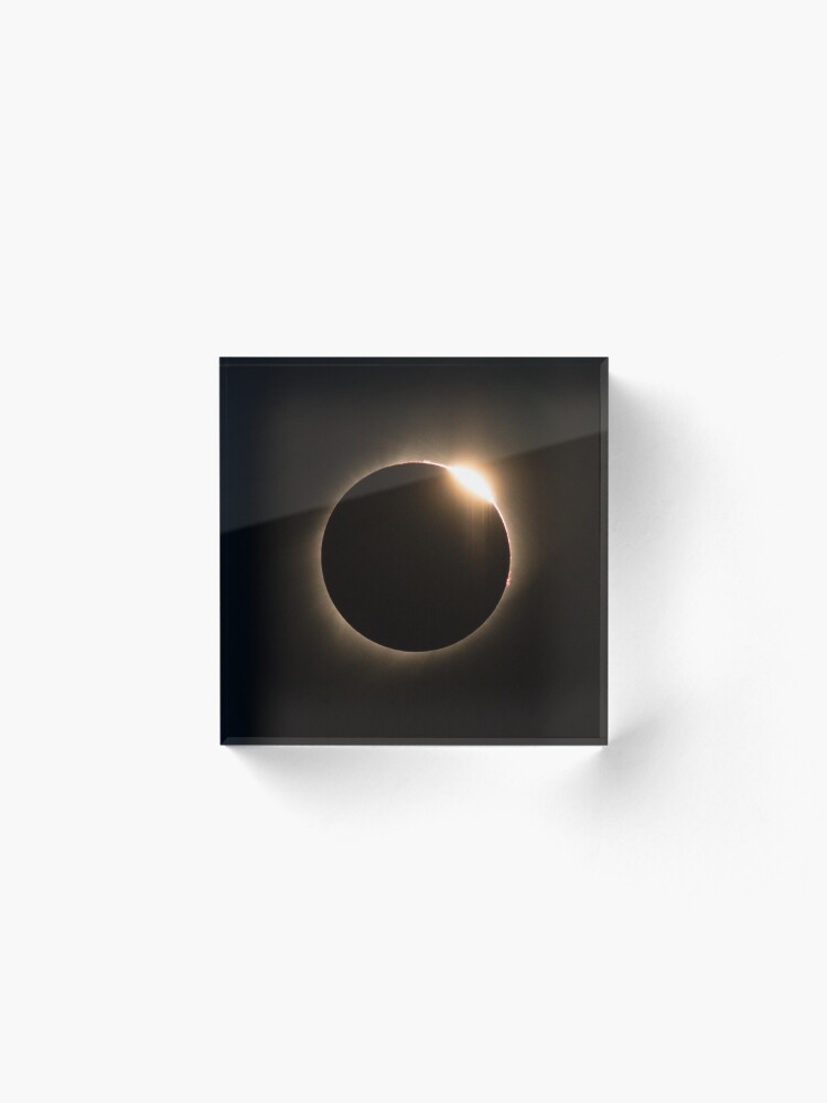 Alternate view of 2017 Solar Eclipse - Diamond Ring Acrylic Block