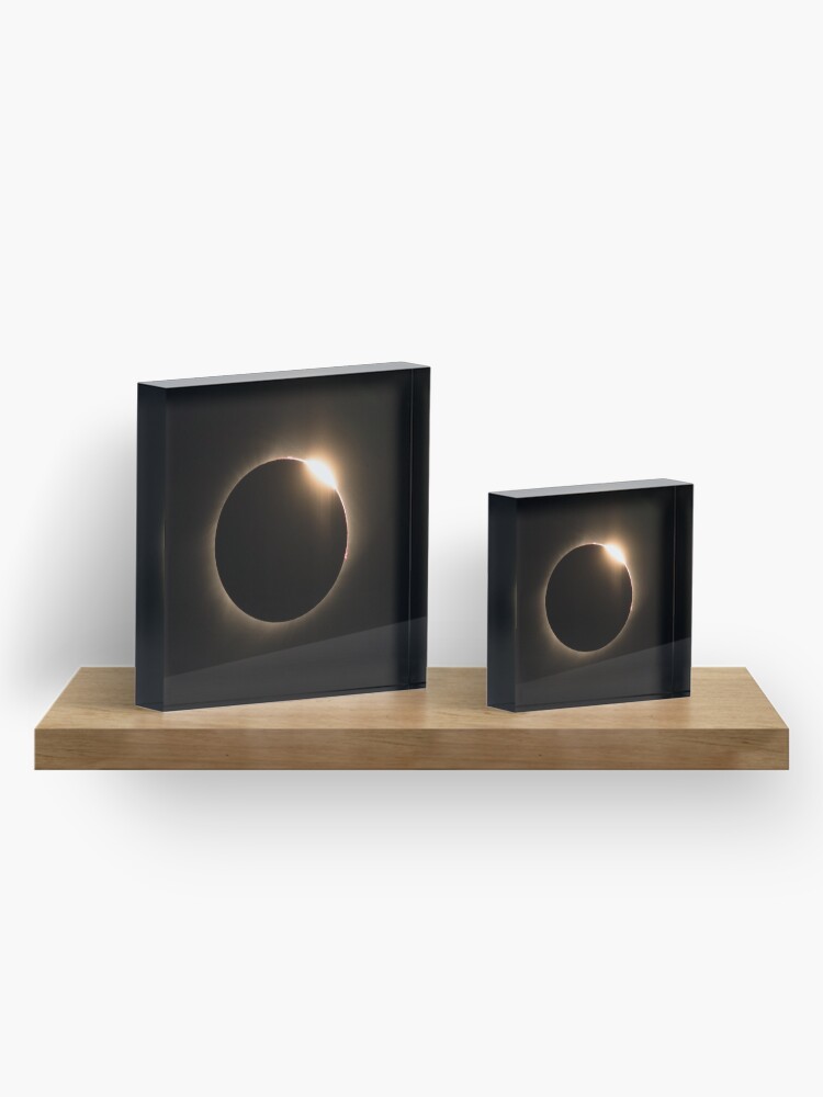 Alternate view of 2017 Solar Eclipse - Diamond Ring Acrylic Block