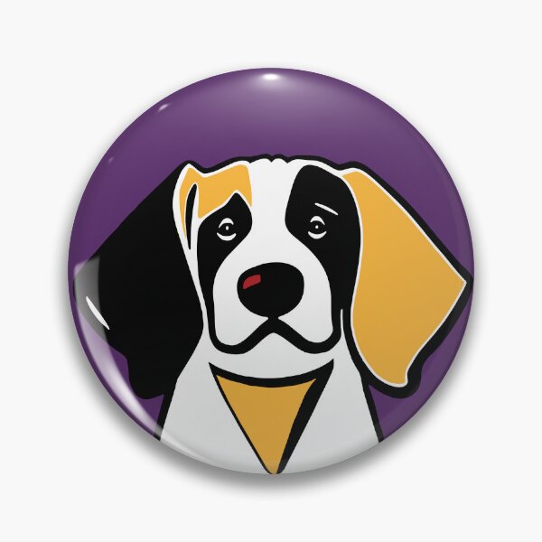 Item preview, Dog Portrait in Purple Background. designed and sold by Belartee.