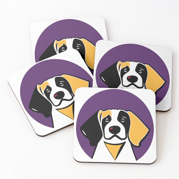 Item preview, Dog Portrait in Purple Background. designed and sold by Belartee.