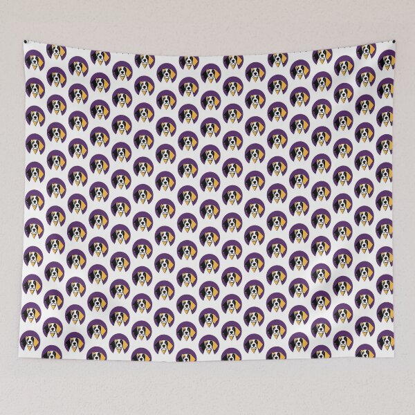 Item preview, Dog Portrait in Purple Background. designed and sold by Belartee.