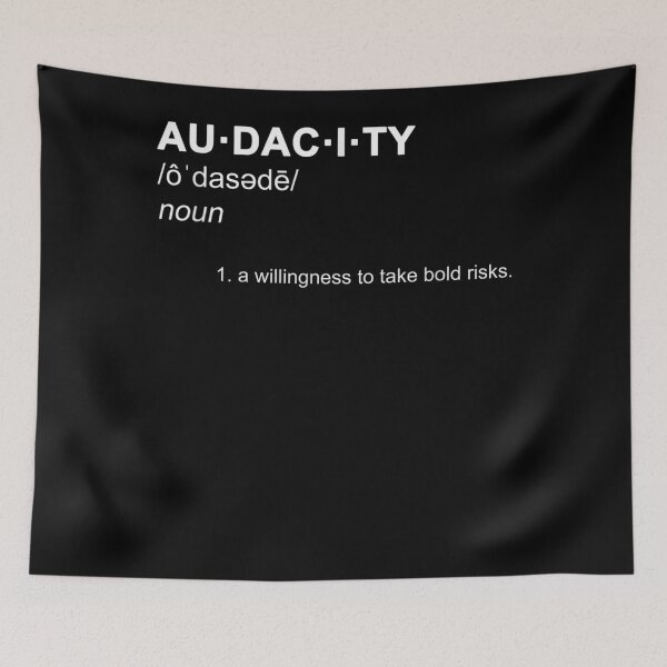 Aperçu de l'œuvre Audacity Définition Motivation Empowering Mot Vocabulaire créée et vendue par PATRICIADA.