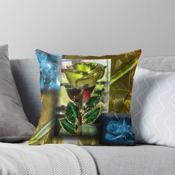 Item preview, Gold Encased Roses Duvet designed and sold by GolemAura.