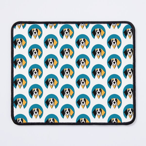 Item preview, Dog Portrait in Blue Background. designed and sold by Belartee.
