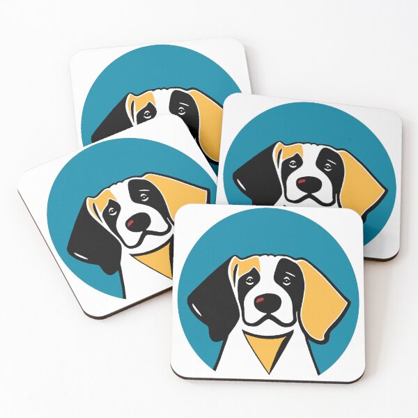 Item preview, Dog Portrait in Blue Background. designed and sold by Belartee.