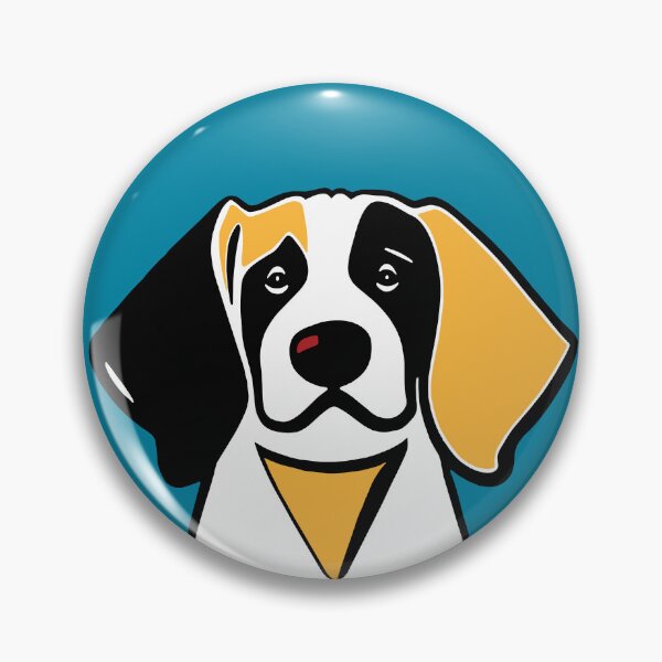 Item preview, Dog Portrait in Blue Background. designed and sold by Belartee.