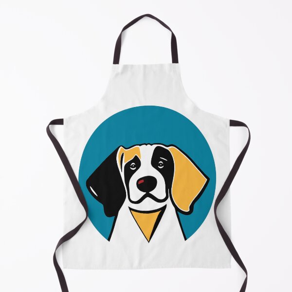 Item preview, Dog Portrait in Blue Background. designed and sold by Belartee.