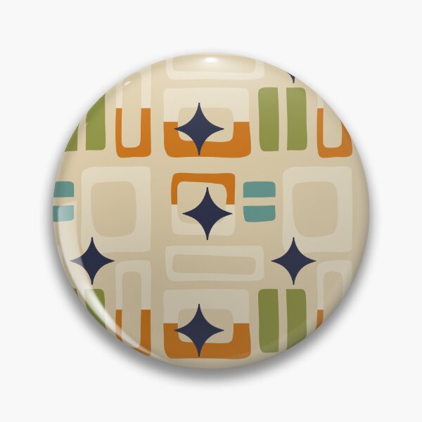 Item preview, Retro Core Aesthetic Geometric Rectangles And Cosmic Atomic Sparkle Stars Yellow designed and sold by scorpiolane.