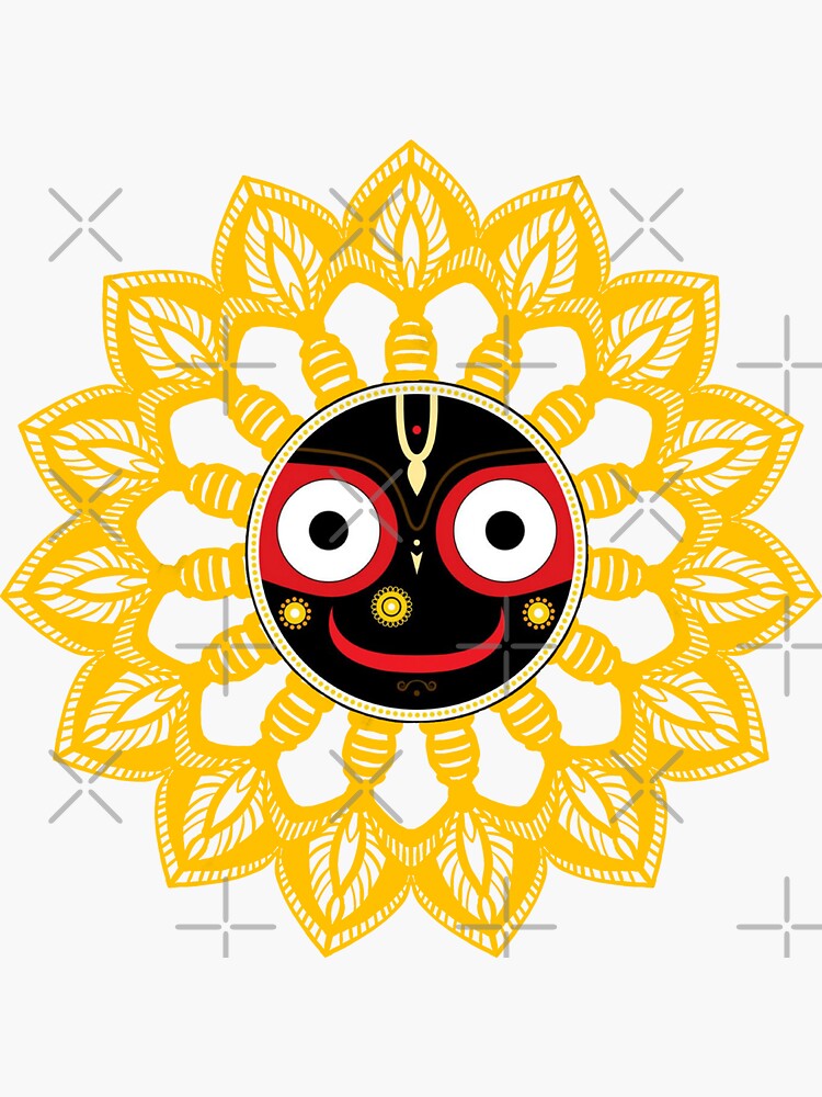 "Jagannath jai Jagannath lord Jagannath " Sticker for Sale by Krishnavi