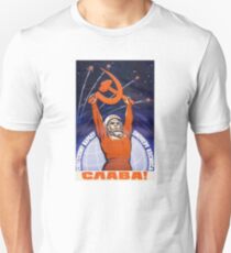 Kommunistisches CCCP Plakat Slim Fit T-Shirt
