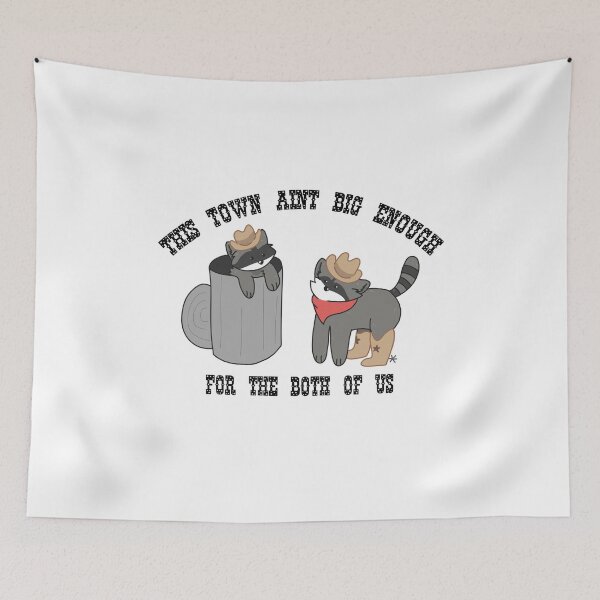 Item preview, Cowboy Raccoons - This Town Ain't Big Enough For The Both Of Us designed and sold by thepunchypoodle.