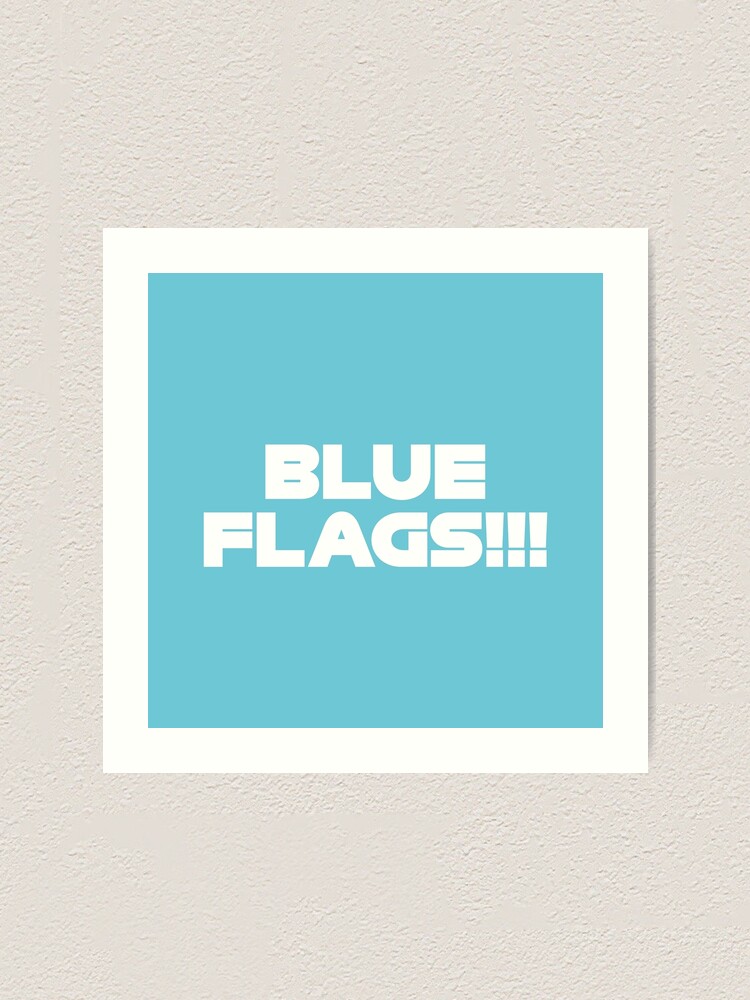 "HAM. BLUE FLAGS Best Team Radio Dutch GP 2022 (Blue BG)" Art Print