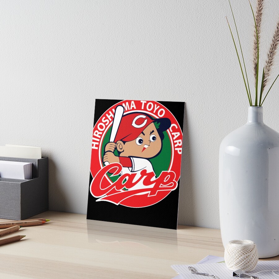 hiroshima-toyo-carp-art-board-print-for-sale-by-graciewilkins1-redbubble