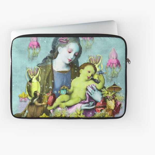 Mother and Child Underwater Laptop Sleeve