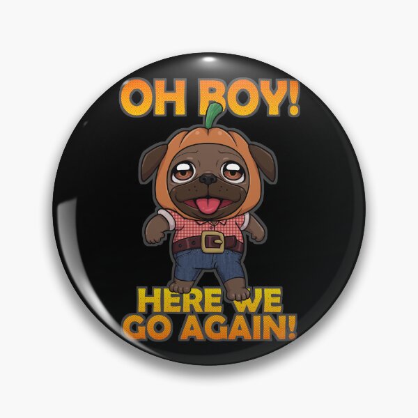 Item preview, Pumpkin Pug Puppy | Halloween Puppy | Brown designed and sold by Jovak.