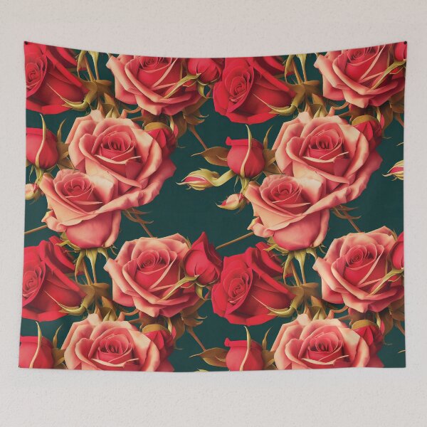 Aperçu de l'œuvre Roses rouges et roses créée et vendue par eScintilla.